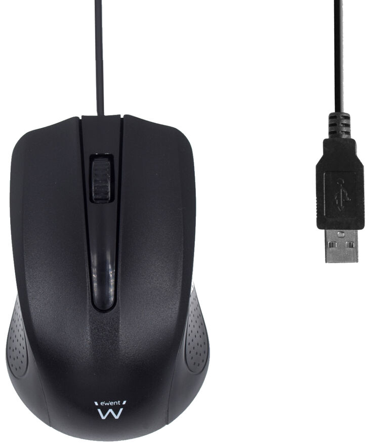 Ratón Ewent EW3300 USB 1000DPI Negro image number 1