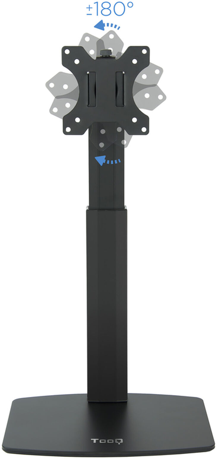 Soporte de Mesa Tabletop Tooq Tilt e Altura Ajustable 17" a 32" Max. 7kg Negro image number 1