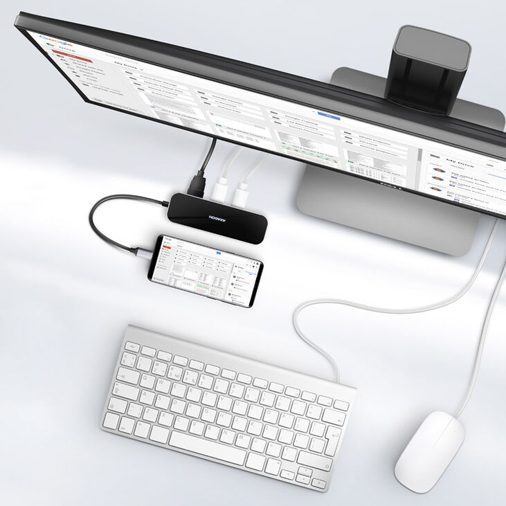 Multiport-Hub AXAGON HMC-6GL USB-Hub, 3x USB-3.0, 1x RJ-45, 1x HDMI image number 2