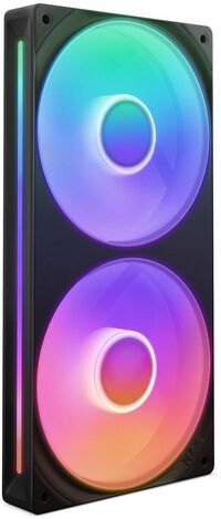 Ventilador NZXT F240 RGB Core Single-Frame Negras - Duplo Ventílador 120mm (240mm)