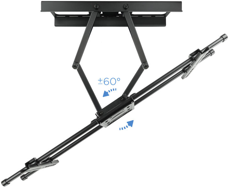 Soporte de Pared Tooq Tilt e GiRatónrio 3 Pivots 43" a 90" Max. 75Kg image number 2