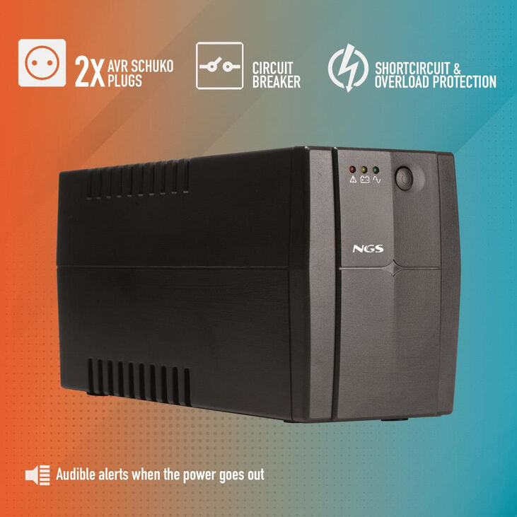 UPS NGS Off-line Fortress 1200V3 480W AVR 2 Tomas Schuko image number 4