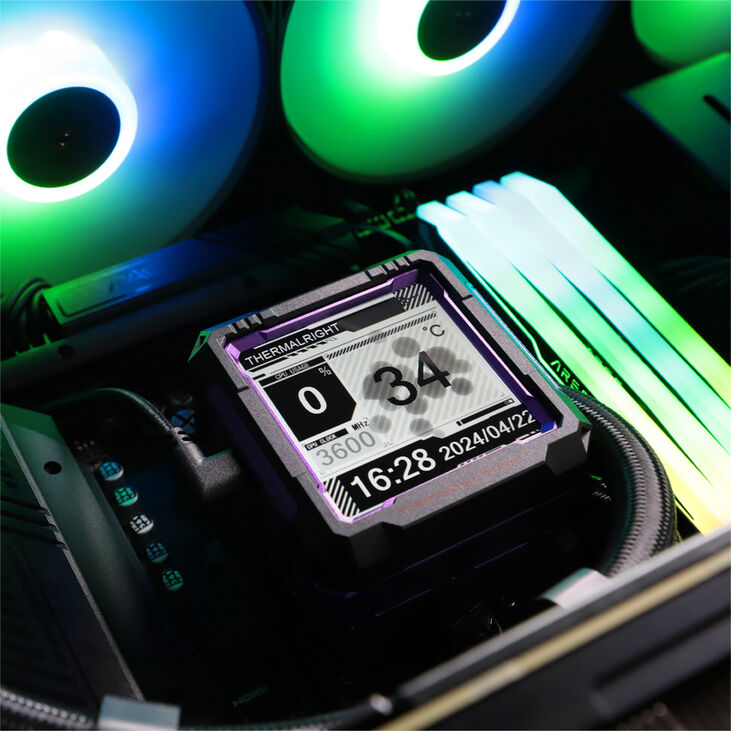 Kit Refrigeración Líquida Thermalright Frozen Warframe Pro ARGB Preto - 360mm image number 4