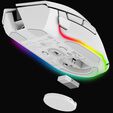 Rat&oacute;n Razer Basilisk V3 Pro 35K RGB 35000DPI Wireless/Bluetooth - Mercury image number null