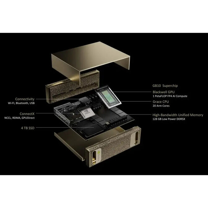 Mini Supercomputador AI NVIDIA DGX Spark Founders Edition GB10 128GB LPDDR5x 4TB SSD Nvidia DGX OS image number 2
