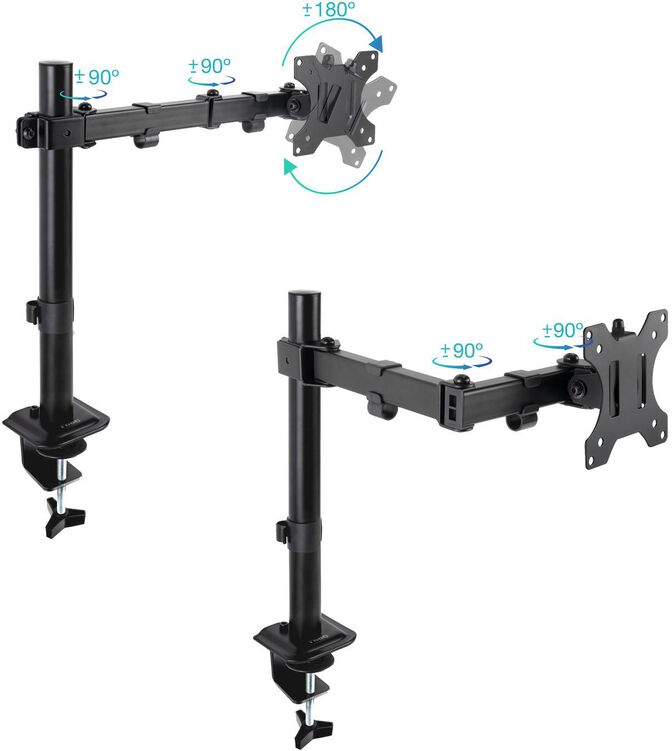 Soporte de Mesa Tooq 17" a 32" Max. 8kg/Monitor Negro image number 1