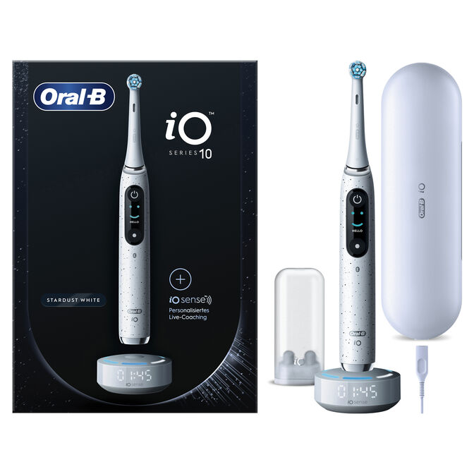 Cepillo de Dientes El&eacute;ctrico Oral-B iO Series 10 Stardust White image number 1
