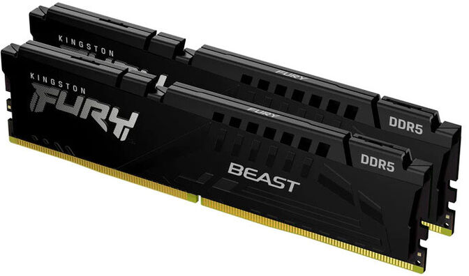 Kingston Kit 64GB (2 x 32GB) DDR5 6000MHz FURY Beast EXPO Negro 2R CL36 image number 1