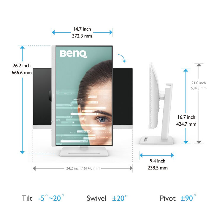 Monitor BenQ 27" GW2790QT IPS QHD 60Hz 99% sRGB USB-C (PD65W) image number 5
