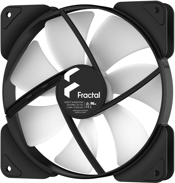 Ventilador Fractal Design Aspect 14 PWM RGB Negro (3 pack) image number 3