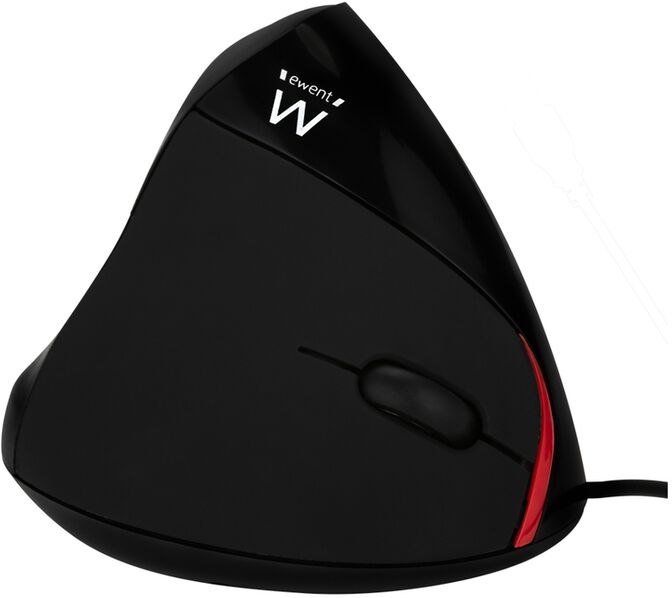 Rat&oacute;n Vertical Ewent 1000 DPI Ergon&oacute;mico USB 2.0 Negro image number 1