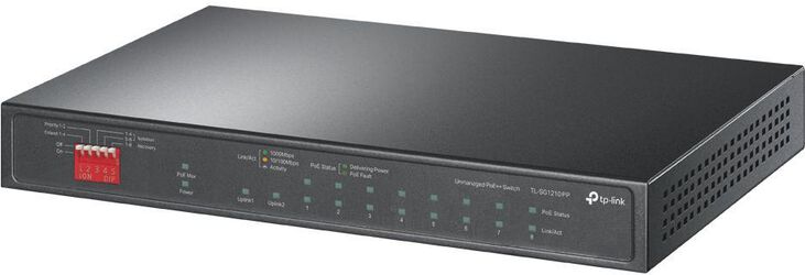 Switch TP-Link TL-SG1210PP 10 Portas Gigabit c/ 6 Portas PoE+ 2 Portas PoE++ image number 0