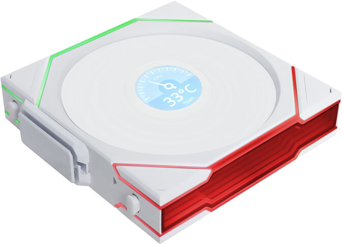 Ventilador Lian Li UNI FAN TL120 LCD Wireless RGB PWM Blanco 120mm image number 3