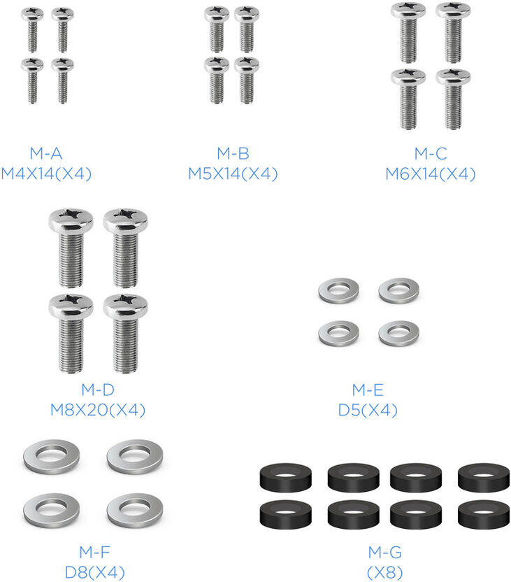 Soporte de Pared Tooq 23" a 42" 12mm Max. 35kg Negro image number 4