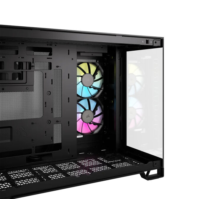 Torre Micro-ATX Corsair 2500X LINK Negro Cristal Templado image number 3