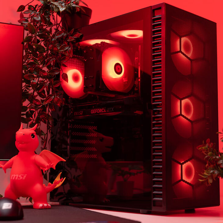 Ordenador Mach 3.1 Gamer-PC Powered by MSI Ryzen 7 5700X3D 32GB DDR4 1TB RTX 5070 WiFi W11 Bonus