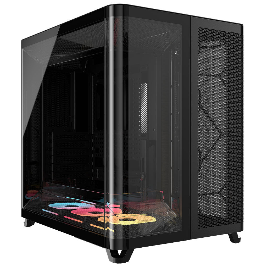 Torre E-ATX Corsair AIR 5400 LX-R Link Negro Cristal Templado