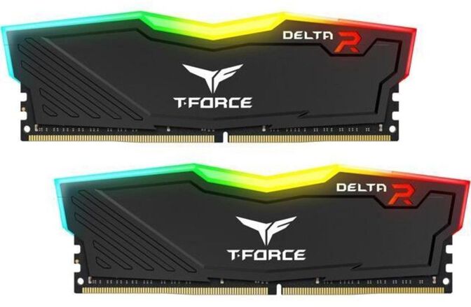 Team Group Kit 16GB (2 x 8GB) DDR4 3200MHz Delta RGB Negro CL16 image number 0