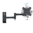 Soporte de Pared Tooq Tilt e GiRat&oacute;nrio 3 Pivots 13" a 27" Max. 15kg Negro image number null