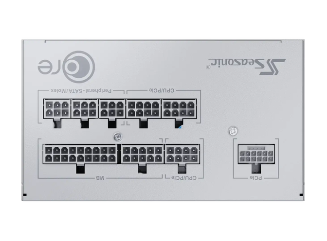Fuente Modular Seasonic Core GX-850W V2 80+ Gold ATX 3.1 Blanco image number 6