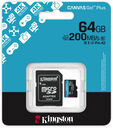 Tarjeta de Memoria Kingston Canvas Go! Plus Gen4 200MB/s MicroSDXC UHS-I U3 V30 A2 64GB image number null