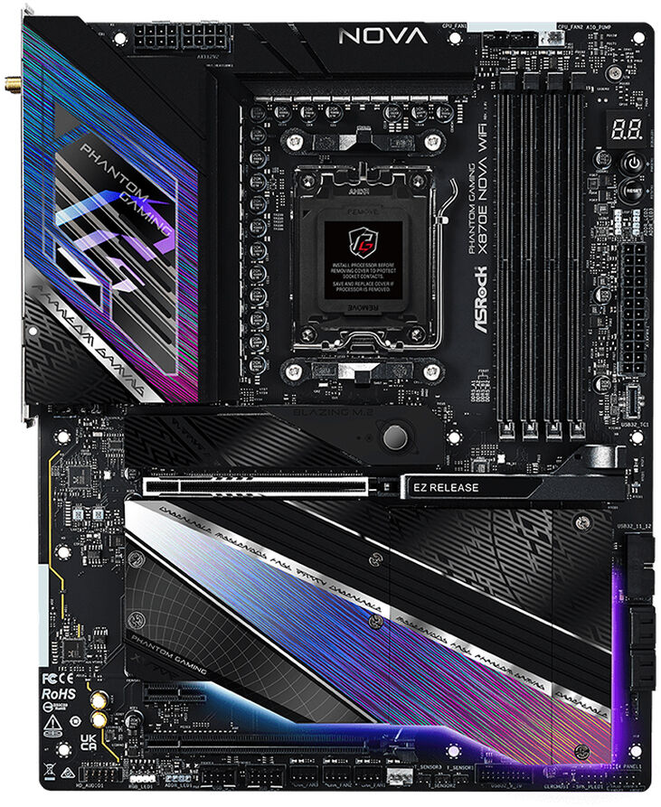 Placa Base ASRock X870E Nova WiFi image number 1