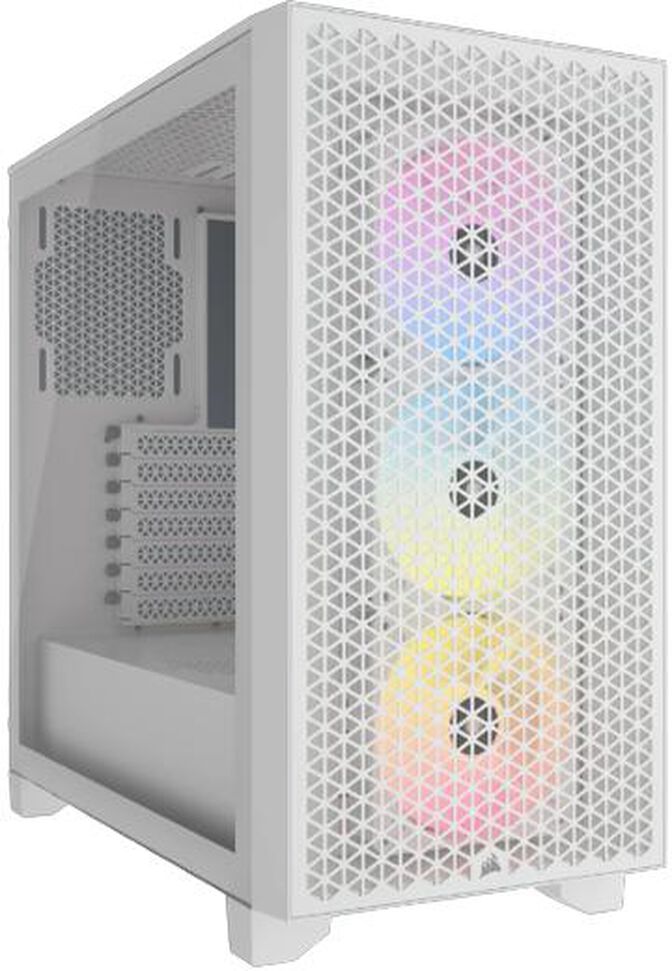 Torre ATX Corsair 3000D RGB Airflow Blanco Cristal Templado image number 10