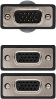 Cable Bifurcador SVGA NanoCable VGA/M-2xVGA/F 45 CM Negro image number null