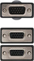 Cable Bifurcador SVGA NanoCable VGA/M-2xVGA/F 45 CM Negro image number null