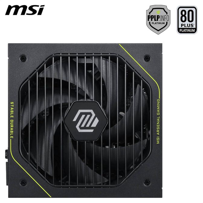 Fuente Alimentaci&oacute;n Modular MSI MAG A1000PLS 1000W 80+ Platinum PCIE 5.1 image number 2