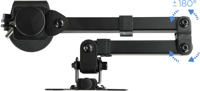 Soporte de Mesa Tooq Tilt e GiRat&oacute;nrio 13" a 32" Max. 8kg Negro image number 5