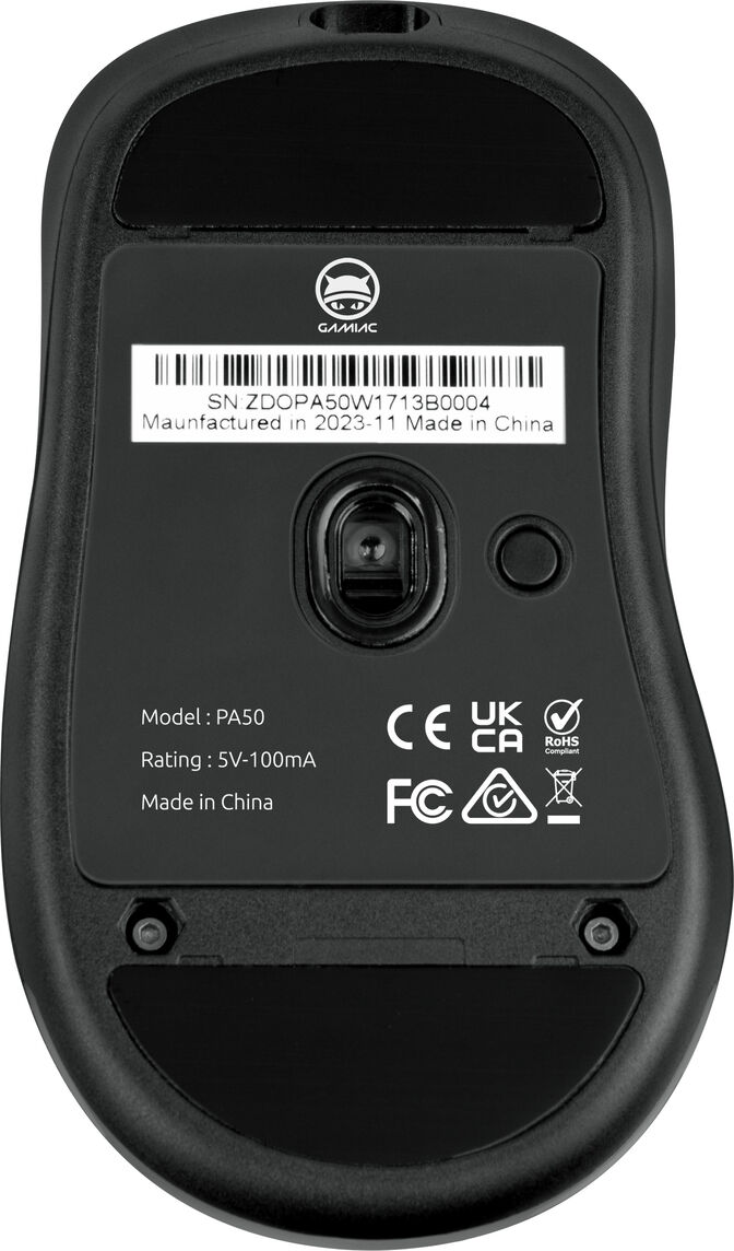 Rat&oacute;n Gaming GAMIAC PA50 Negro image number 5