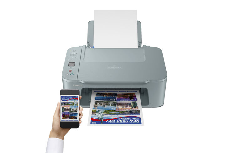 Multifuncional Canon PIXMA TS3752i Wi-Fi Gris Azul image number 5