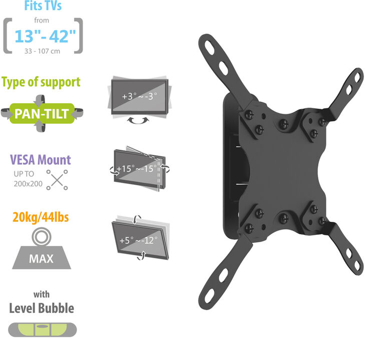 Soporte de Pared 13" a 42" Ewent EW1520 image number 1