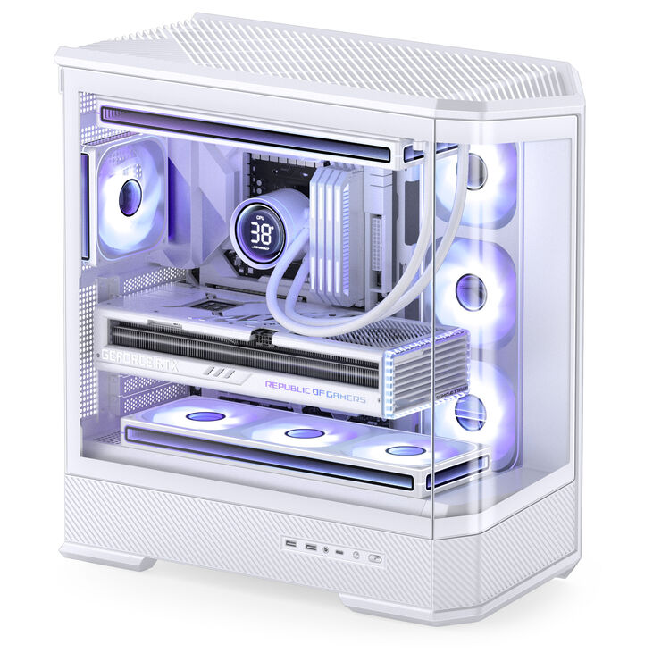 Caja ATX Jonsbo D400 Vidrio Templado Blanco image number 8