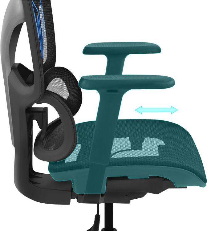 Silla Gaming Ergonomica ThunderX3 YTC - Racer Blue image number 7