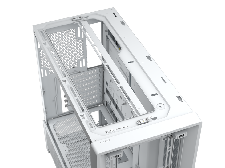 Torre ATX Corsair Frame 4000D Performance Blanco Cristal Templado image number 12
