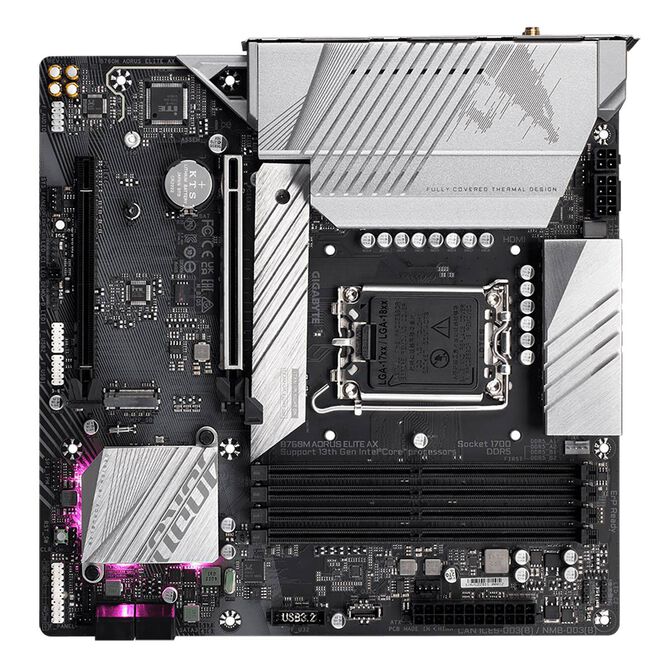 Placa Base Gigabyte B760M AORUS ELITE AX image number 4
