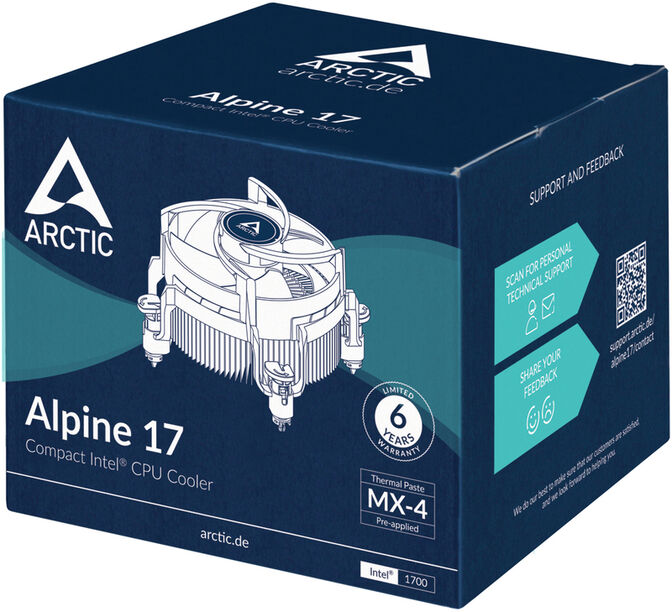 Ventilador CPU Arctic Alpine 17 92MM LGA 1700 image number 6