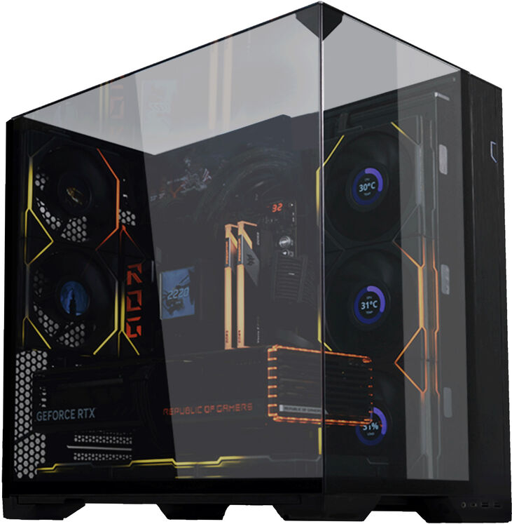 Caja E-ATX Lian Li O11 Vision Compact Negro Vidrio Templado image number 5