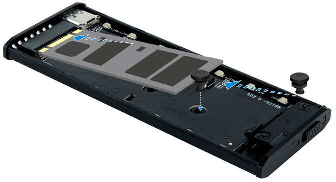 Caja Externa SSD Tooq M.2 NGFF/NVMe SSD - USB 3.1 Gen 2 USB-A RGB image number 4