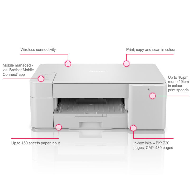 Impresora Multifunción de Inyección de Tinta Brother DCP-J1200W WiFi image number 6