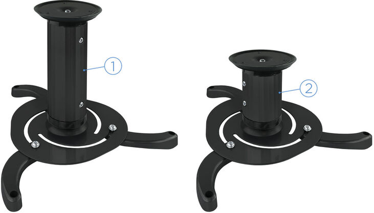 Soporte de Techo Tooq para Proyectores Max.10kg Negro image number 1