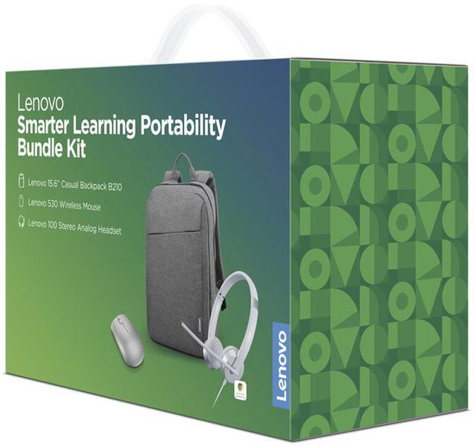 Bundle Lenovo Smarter Learning Portability Cinza - Mochila B210 15.6" + Headset 100 + Rato &Oacute;ptico 530 Wireless image number 0