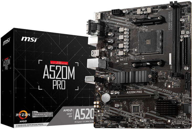 Placa Base MSI A520M PRO image number 0