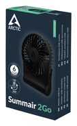 Ventilador Port&aacute;til Arctic Summair 2Go Recargable USB-C para Escritorio - Negro image number null