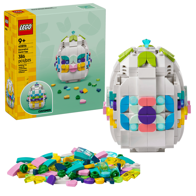 LEGO Iconic: Huevo de Pascua Decorativo, 386 Piezas (40816) image number 0