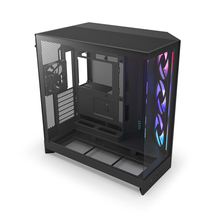 Caixa E-ATX NZXT H9 Flow RGB Negra (2025) Cristal Templado image number 5