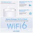 Sistema Mesh TP-Link Deco X10-4G 4G+ AX1500 Whole Home Mesh WiFi 6 Gateway Pack-1 image number null