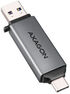 Lector de tarjetas AXAGON CRE-DAC External USB 3.2 Gen1 Type-C+Type-A 2-slot SD/microSD image number null